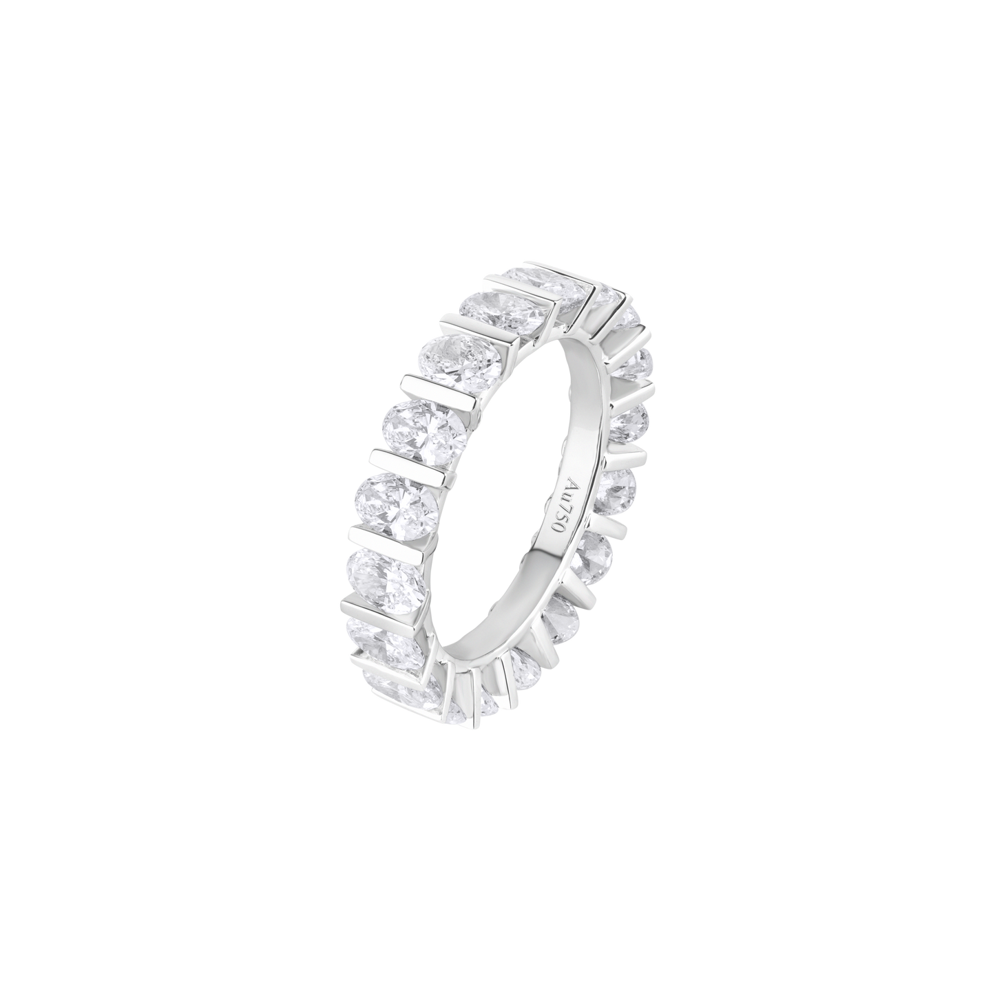 Oval Bolt Eternity Ring
