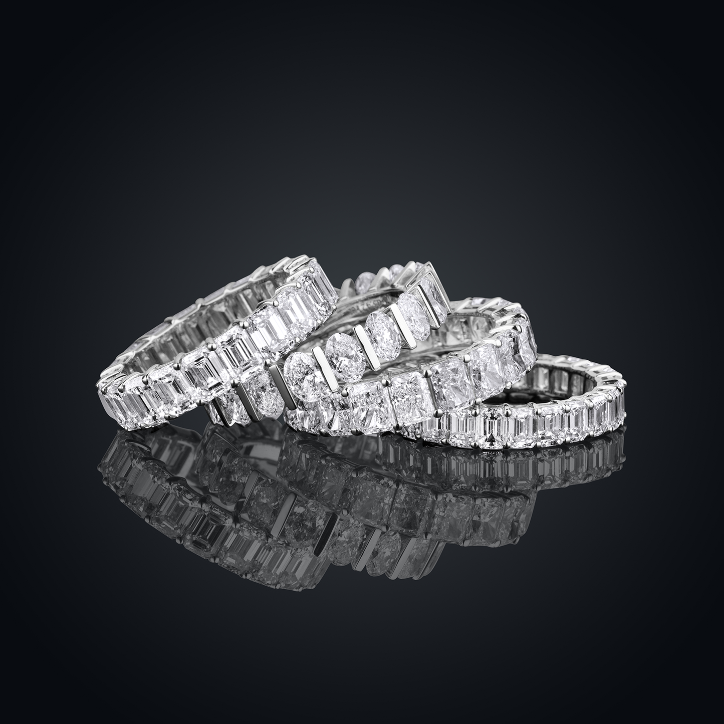 Oval Bolt Eternity Ring