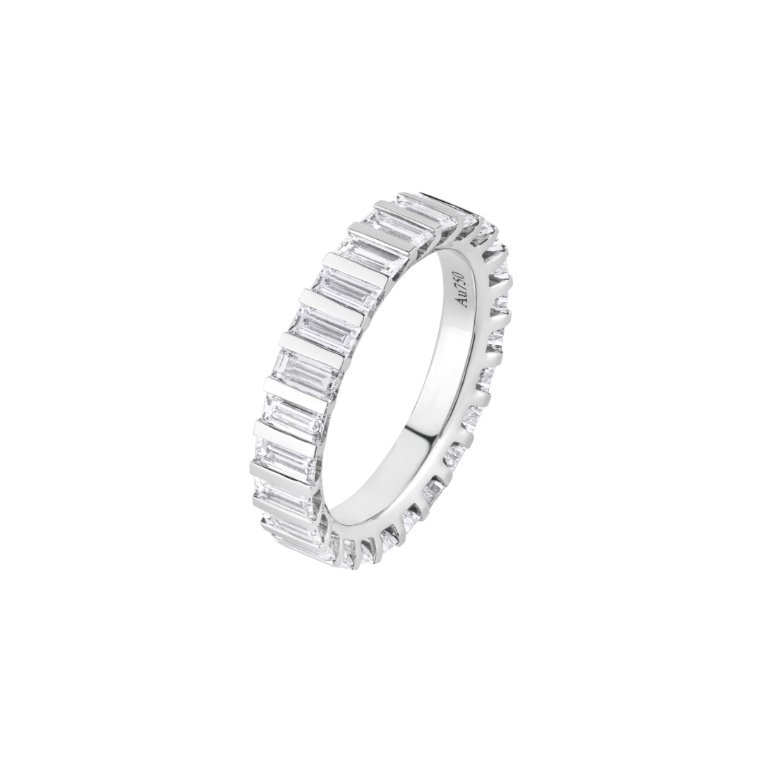 Baguette Bolt Eternity Ring