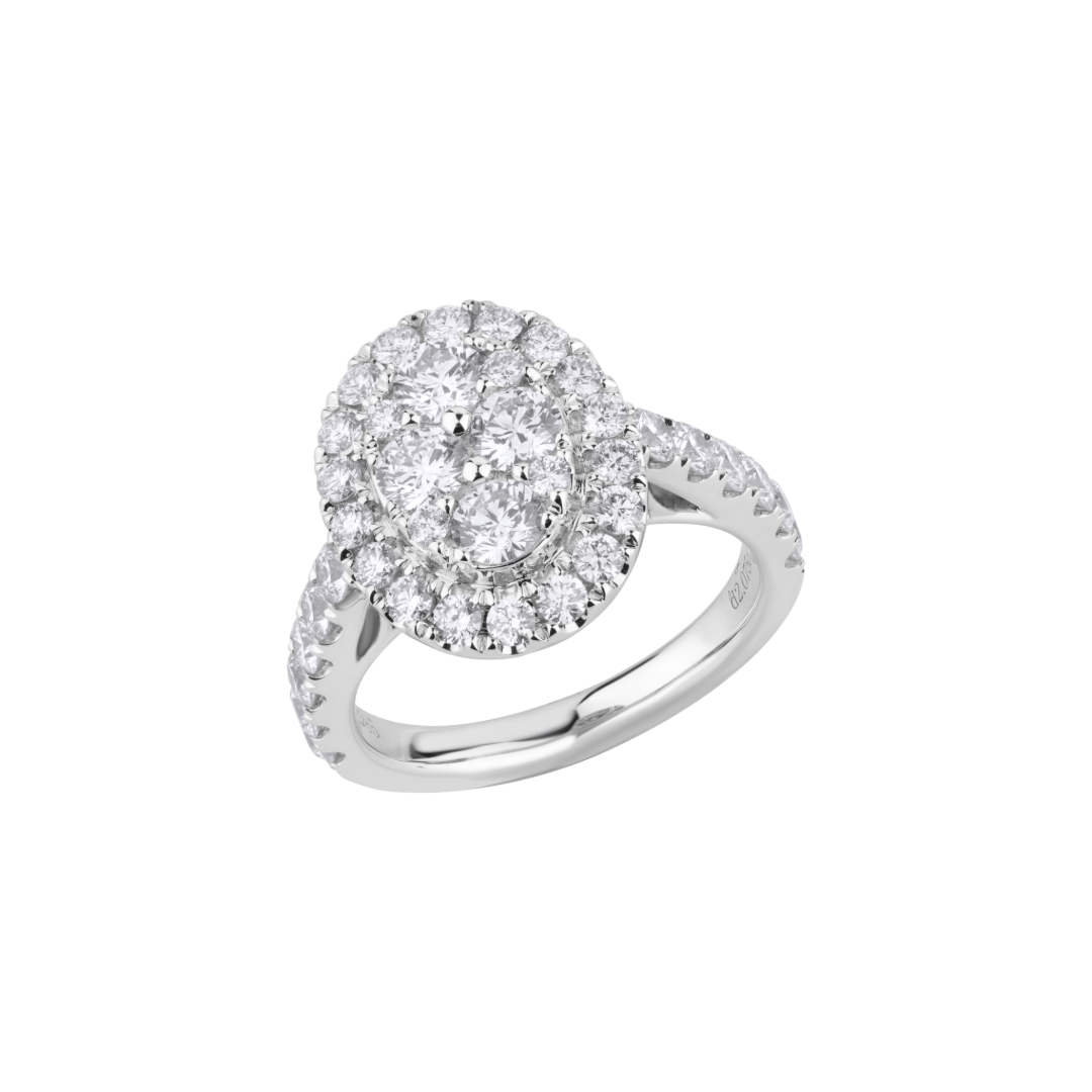 Oval Illusion Ring Size 2