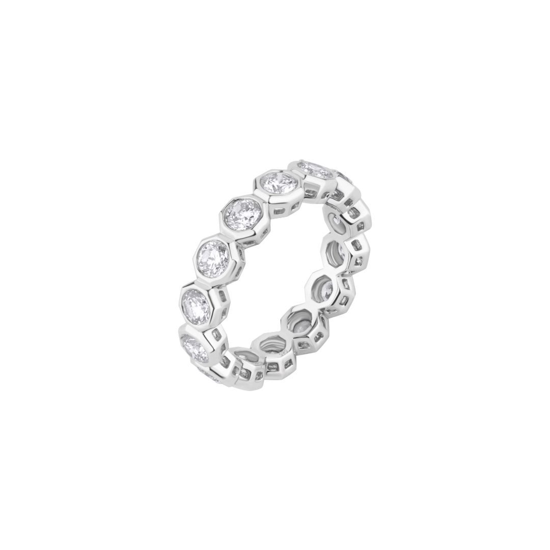 Octagon Bezel Eternity Ring