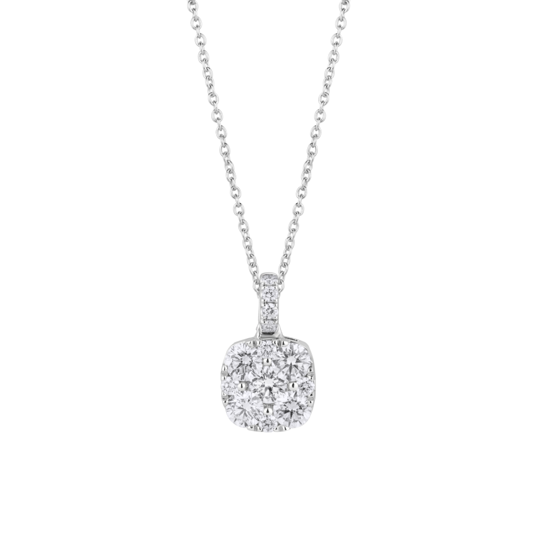 Cushion Illusion Pendant Size 2