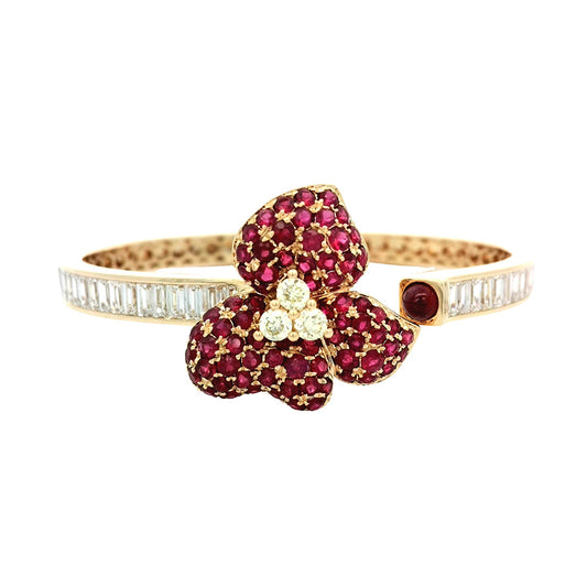 Ruby Orchid Bangle