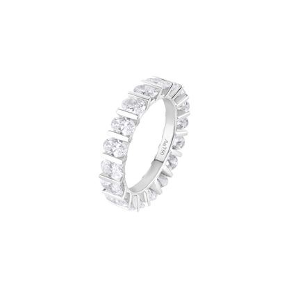 Oval Bolt Eternity Ring