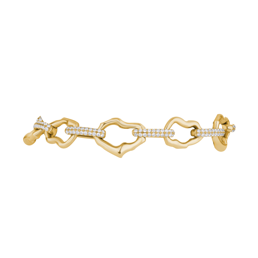 Natural Shaped Links Bracelet