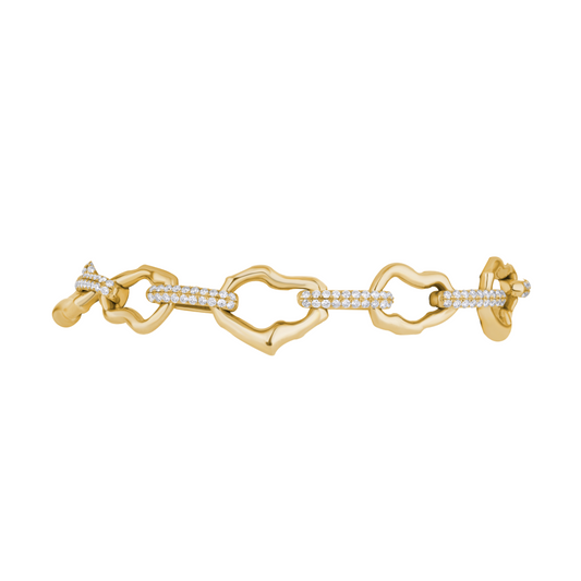 Natural Shaped Links Bracelet