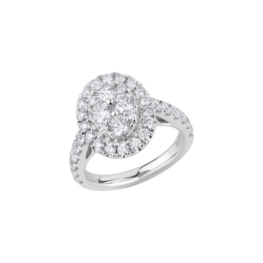 Oval Illusion Ring Size 2
