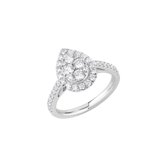 Pear Illusion Ring Size 2