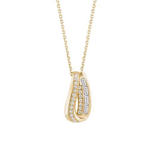 Diamond Baguette Pendant