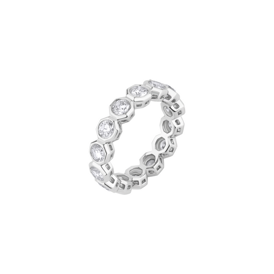 Octagon Bezel Eternity Ring