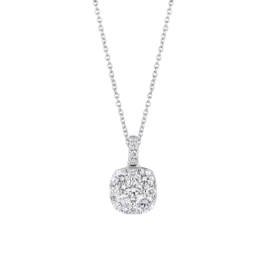 Cushion Illusion Pendant Size 2
