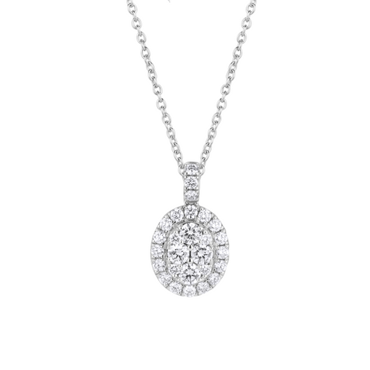 Oval Illusion Pendant Size 2