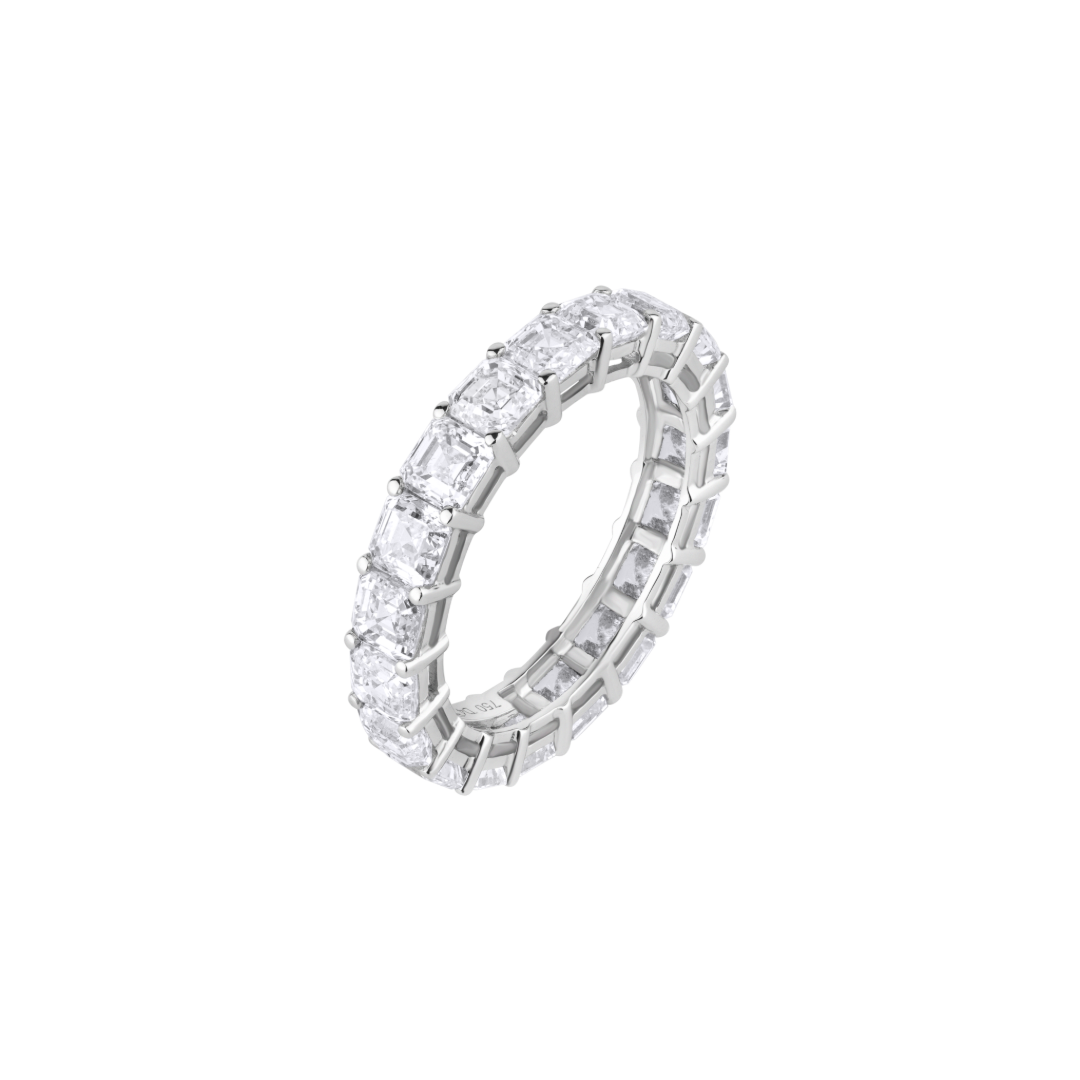 Asscher Eternity Ring 0.25 ct each